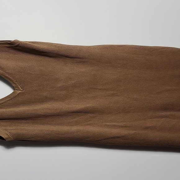 HOUSE OF HARLOW 1960 Sleeveless Dress With Side Slit in Tan Size Small - Picture 8 of 14